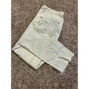 Madewell jeans cotton vintage boyfriend distressed stripe size 27